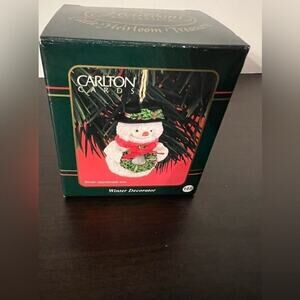 CARLTON CARDS LITTLE HEIRLOOM TREASURES WINTER DECORATOR ORNAMENT